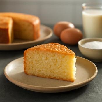 Classic Homemade Vanilla Cake (Made with Eggs)